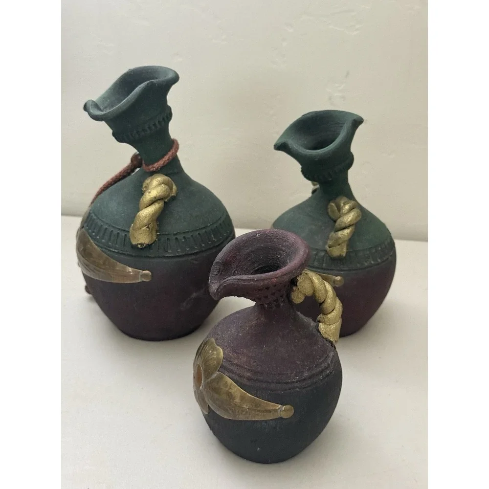 handmade black clay pottery this product
